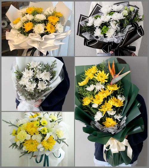 广东江门市新会区睦洲镇白事花束代送